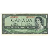 1954 Canada $1 Note Devil