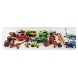 12 Toy Tractors and Equipment