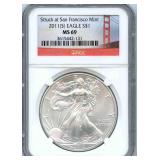 2011-S Silver Eagle - NGC MS 69