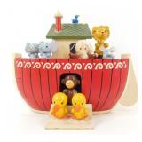 Vintage 1980 Enesco Wooden ï¿½Noahï¿½s Arkï¿½ Music