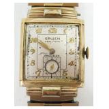 Vintage 10k Gold Filled Gruen Veri Thin Menï¿½s