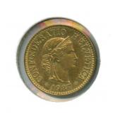1987 Switzerland 5 Rappen Roman Goddess of