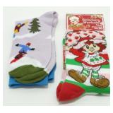 Two Pairs of New Socks ï¿½Strawberry Shortcakeï¿½ and
