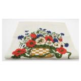 Vintage 1973 Linen Hanging Calendar, Signed