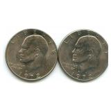 1972 & 1972-D Eisenhower Dollars