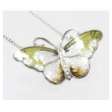 Vintage Sterling Silver Enamel Norwegian