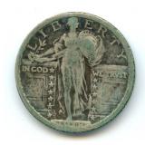 1918-S Standing Liberty Silver Quarter