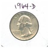 1964-D Washington Silver Quarter