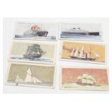 Antique Cigarette Card Grouping - Ships