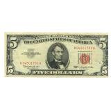 1963 $5 Red Seal Legal Tender U.S. Note