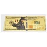 Marvel Comics Gambit Gold Foil Bank Note