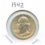 1942 Washington Silver Quarter