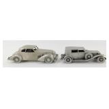 Pair of Danbury Mint Pewter Cars - 1937 Cord 812