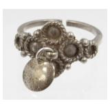 Vintage Sterling Silver Norwegian Solje Ring -