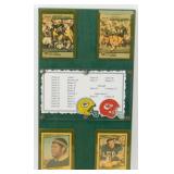 Super Bowl 1 Green Bay Packer Plaque with Cards