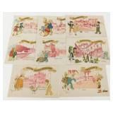 7 French Post Cards