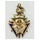 Vintage Knights of Pythias Watch Fob Pendant