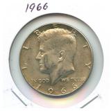 1966 Kennedy Silver Half Dollar