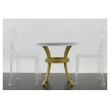 Rainbow High Dollhouse Kitchen Table with Two