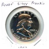 1963 Proof Franklin Silver Half Dollar