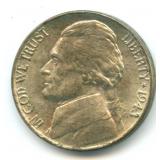 1943-P Jefferson Silver War Nickel - Nice