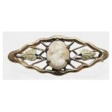 Antique Carved Cameo Brooch