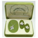 Vintage New Old Stock Necklace and Clip Earrings