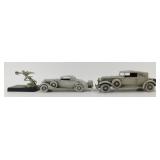 3 Packard Pewter Pieces - Hood Ornament, 1930