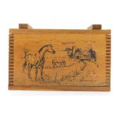 * 2 Light-Up Coca-Cola Semis in Wood Box