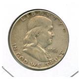 1951 Franklin Silver Half Dollar