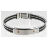 Stainless Steel Bracelet - Signed ï¿½Metroï¿½, 8ï¿½