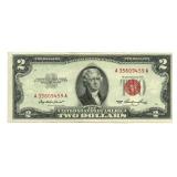 1953 $2 Red Seal Legal Tender U.S. Note