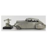 Pewter Pierce Arrow Hood Ornament & Danbury Mint