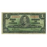 1937 Canada $1 Note