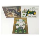 * 2 John Deere and 1 Dog Metal Signs - 16" x 12"