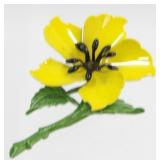 Vintage Enameled Flower Brooch
