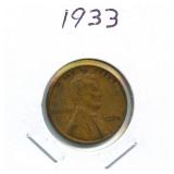 1933 Lincoln Wheat Cent