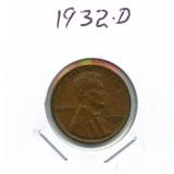 1932-D Lincoln Wheat Cent