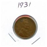 1931 Lincoln Wheat Cent