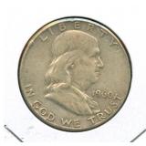 1960 Franklin Silver Half Dollar