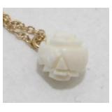 Vintage Sarah Coventry Carved Orb Necklace - 18ï¿½