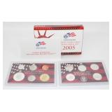 2005-S United States Mint Silver Proof Set - Five