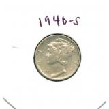 1940-S Mercury Silver Dime