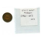Civil War Token Constitution For Ever - 1861 to