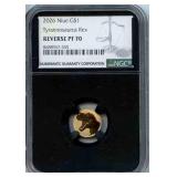 22kt Gold T-Rex - NGC PF70 2026, Nice