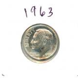 1963 Roosevelt Silver Dime