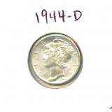 1944-D Mercury Silver Dime