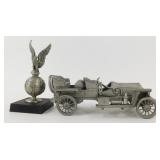 Pewter Thomas Flyer Hood Ornament & Danbury Mint