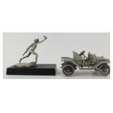 Pewter Buick Hood Ornament & Danbury Mint 1911