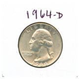 1964 Washington Silver Quarter